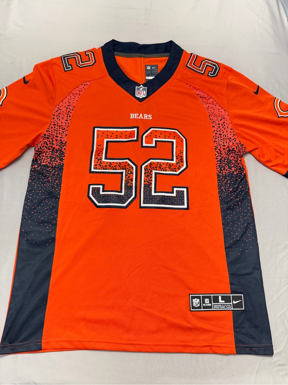 Khalil Mack Nike Jersey Men’s On Field Limited Edition Chicago Bears Replica